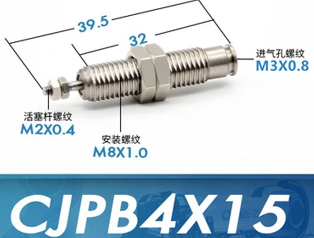 1Pcs CJPB4x15 Pin pneumatic cylinder CJPB SMC type single acting spring return