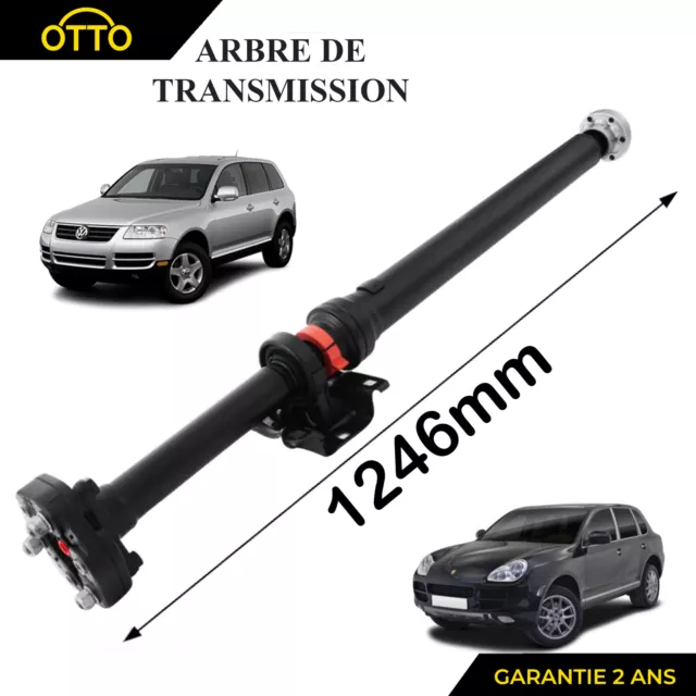 Arbre de transmission NEUF + palier & flector de Touareg 7L Cayenne (955) 1246mm