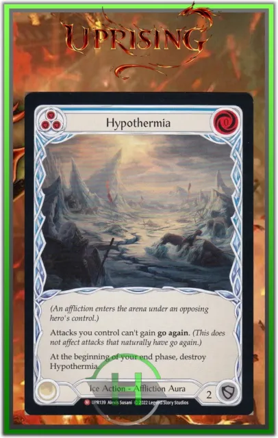 Hypothermia Blue - FAB:Uprising - UPR139 - Carte Officielle Anglaise