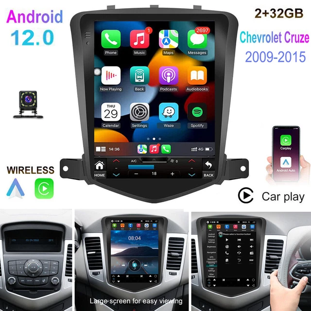 Car Apple Carplay Radio For Chevy Cruze 2009-2015 Android 12 GPS Stereo + Camera