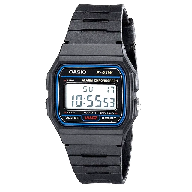 orologio casio f 91w uomo digitale impermeabile da donna vintage nero originale