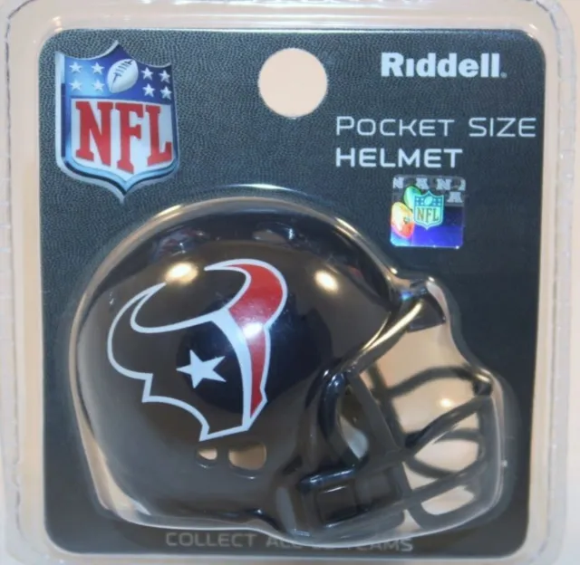 Houston Texans Nfl Riddell Revolution Mini Pocket Pro Helmet Rare