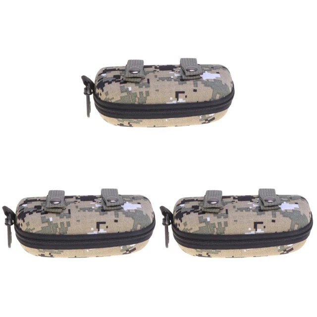Set 3 Zipper Glasses Case Eva Travel Spectacle Camouflage Sunglasses Kids