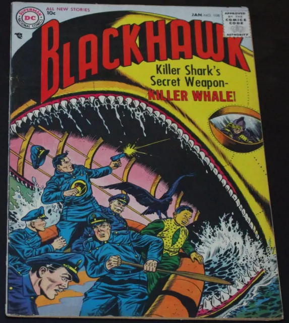 Blackhawk #108 (1957) KEY BOOK! First DC  FN ...25% off - I Combine Shipping