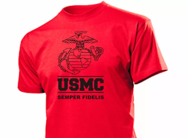 T-Shirt USMC Insignia Semper Fidelis Marines Seals US Army Marines Vietnam S-XXL