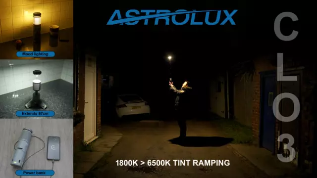 ASTROLUX CL03 - 180° Telescopic camping lantern, torch & 10000mAh Power bank!