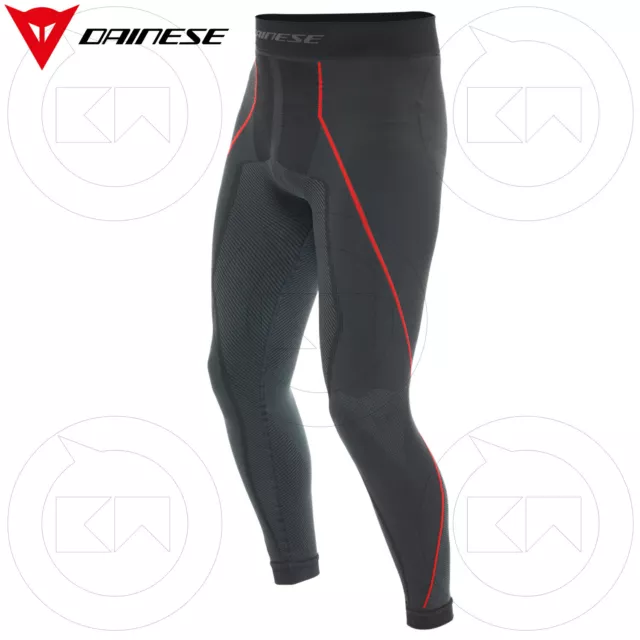 DAINESE PANTALONI TERMICI INTIMO TECNICO MOTO THERMO PANTS Dryarn® NERO/ROSSO