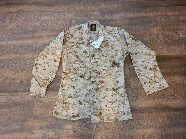 USMC MARPAT DESERT TAN Combat SHIRT Blouse top  Small Long NEW w/ Tags