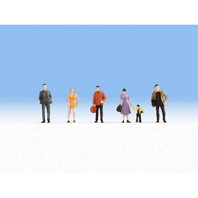 Noch 18101 1/87 H0 Personnages Figurines Pietons Hommes Femmes Et Enfant Ho