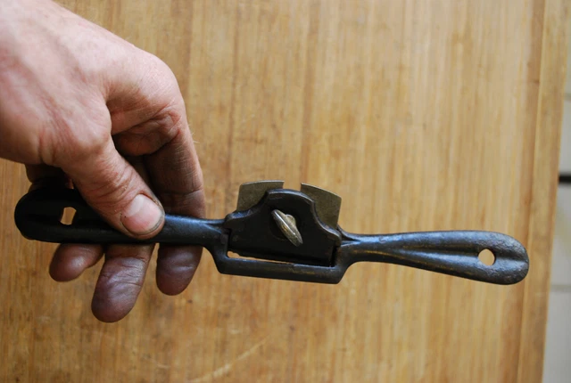 Antique Stanley  SW Spokeshave No.64 USA Stanley Sweetheart Spoke Shave * FLAT * 5