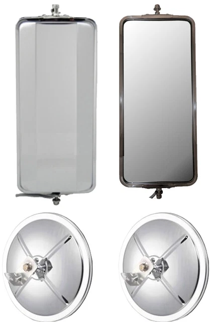 Stainless Steel West Coast Mirrors and 8.5" Convex Truck Mirrors