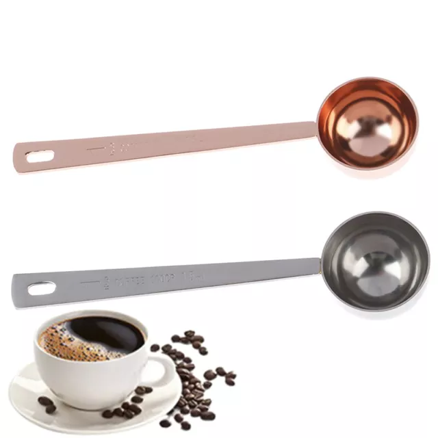 Coffee Scoop Tablespoon exact 15ML Stainless Steel Measuring Long Handled S~m'