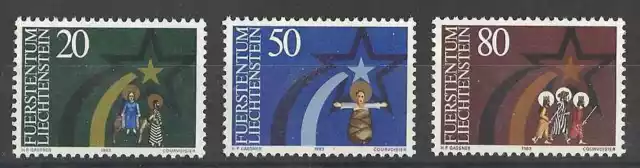 Timbres Religion Noël Liechtenstein 772/4 ** lot 6296