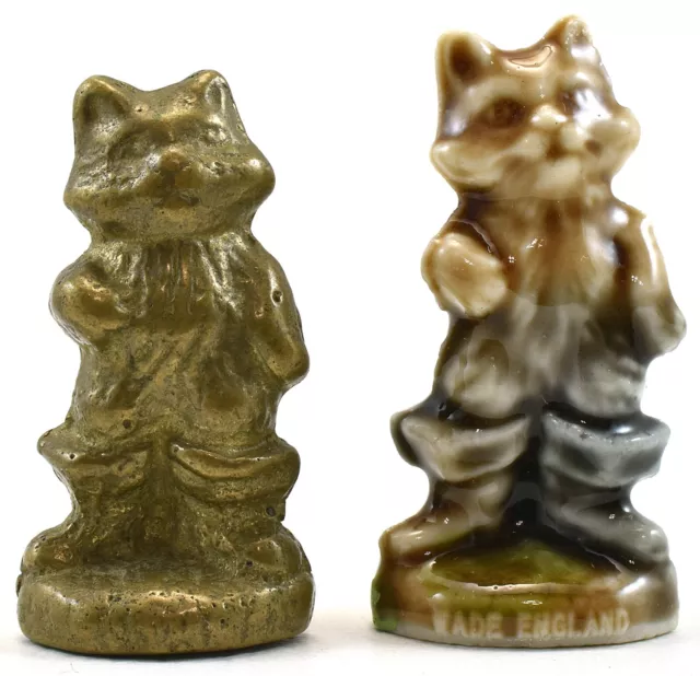 Wade Puss In Boots, Nursery 1971-1979 Plus Brass Reproduction