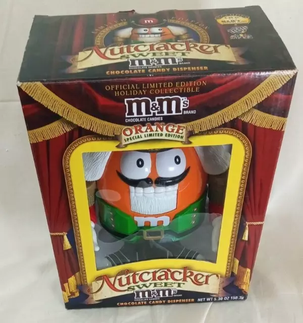 Nutcracker Sweet M&M Candy Orange Dispenser Official Limited Edition