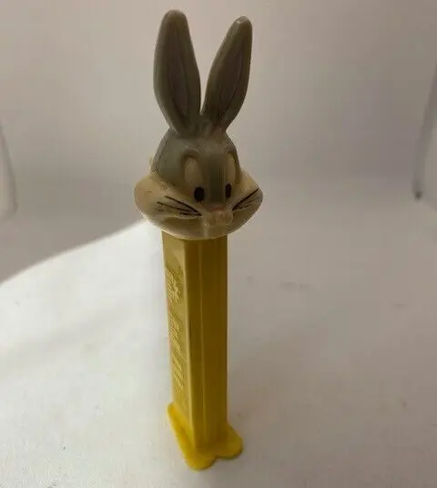 Pez Vintage Antique Candy Dispenser Yellow Bugs Bunny Feet Footed Free Shipping!