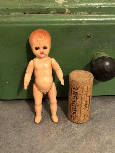 ancienne poupee bébé GEGE cheveux moulés yeux verres 1930 no