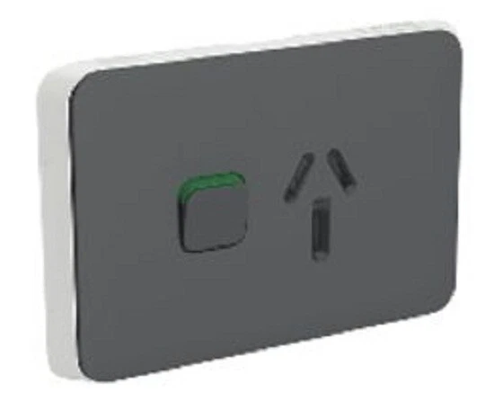 2X CLIPSAL ICONIC COVERS For Single Switched Socket 20A Horizontal ...