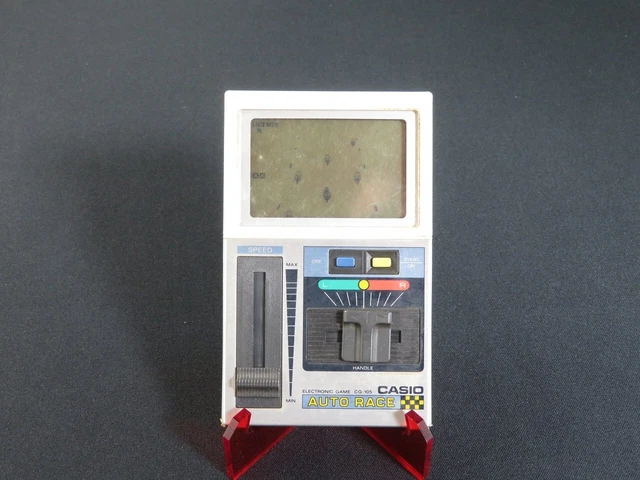 CASIO CG-105 AUTO RACE LCD LSI Electronic Game 1982 made in Japan