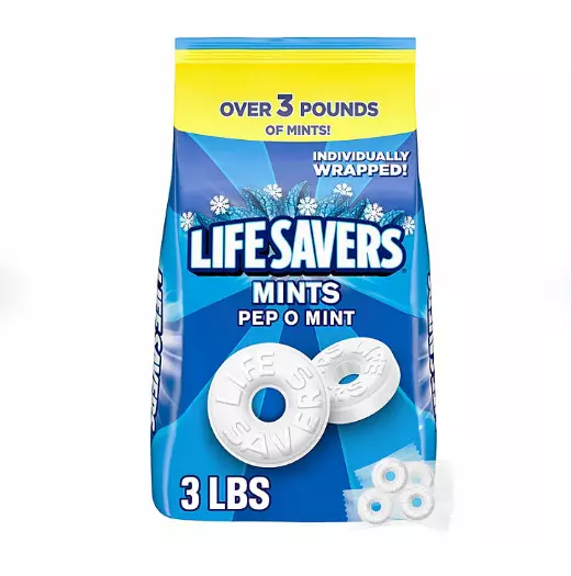 Life Savers Pep-O-Mint Breath Mint Bulk Hard Candy (53.95 Oz.)