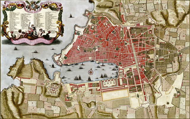 Reproduction d'un plan ancien de Béthune (1700