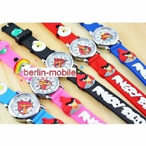 Kinder Armband Uhr Jungen Mädchen Mode Armbanduhr Quarz Kinderuhr Angry Geschenk