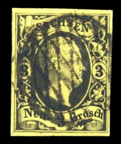 1851, Altdeutschland Sachsen, 6, gest. - 1764524