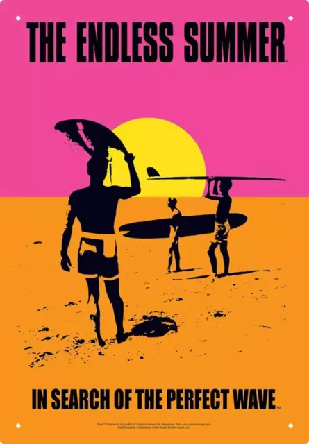 Endless Summer Movie Poster Metal Sign Surfing 50th Anniversary New Reproduction