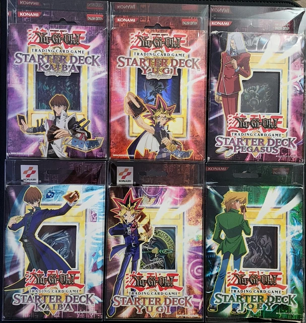 YUGIOH 2002/03 STARTER Decks Kaiba, Yugi, Joey e Pegasus con