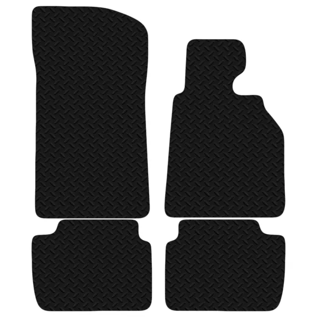 for BMW 3 Series E46 Compact 2000 to 2005 Black Floor Tailored Rubber Car Mats