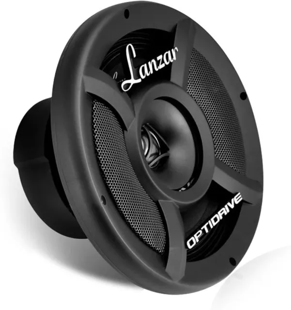 Lanzar Upgraded Opti-Drive Pro 8” Coaxial Car Speaker - Powerful 1200 Watts