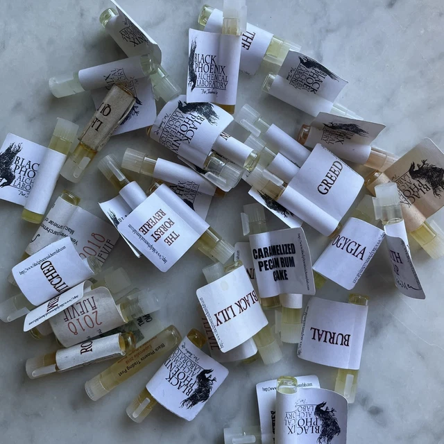 BPAL Black Phoenix Alchemy Lab Perfume Lot of Samples (Imps) BPAL Black Phoenix Alchemy Lab Perfume Lot of Samples (Imps)