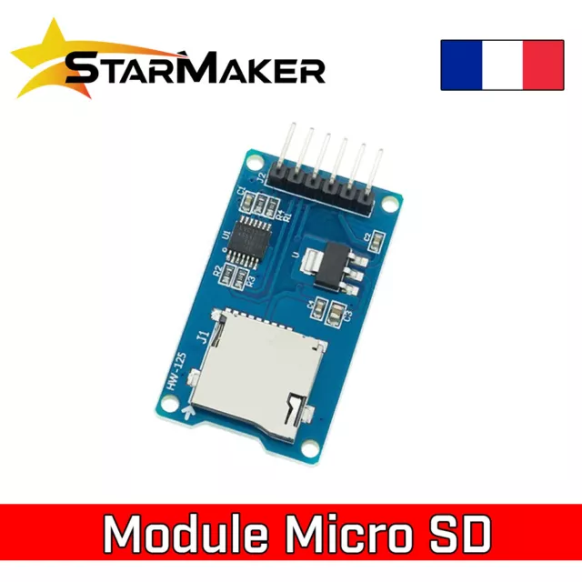 Lecteur de carte SD micro Module SPI pour Arduino, Raspberry Pi, TF card