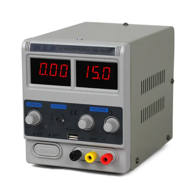 Alimentatore trasformatore regolabile 0-15 V alimentatore alimentatore laboratorio DC Power Supply Trafo 30 V