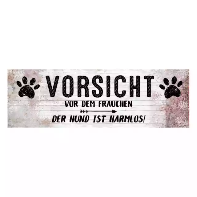 Interluxe Magnet Magnetschild - Vorsicht vor dem Frauchen, der Hund ist harmlos