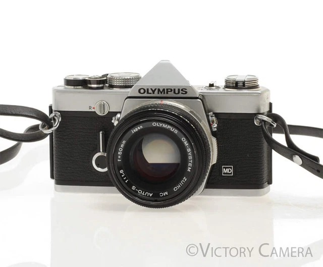 Olympus OM-1N 50mm F1.8 ブラック モルト新品 #8051 Olympus OM-1N Black with 50mm f/1.8 Lens – Film Supply Club