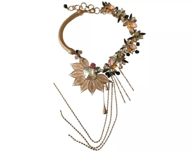 VICKISARGE Designer Necklace made with Swarovski crystal stones Rose Gold