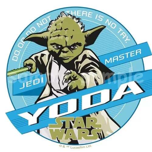Essbar Tortendeko Yoda Star Wars Muffin Tortenaufleger NEU backen Party-Deko dvd