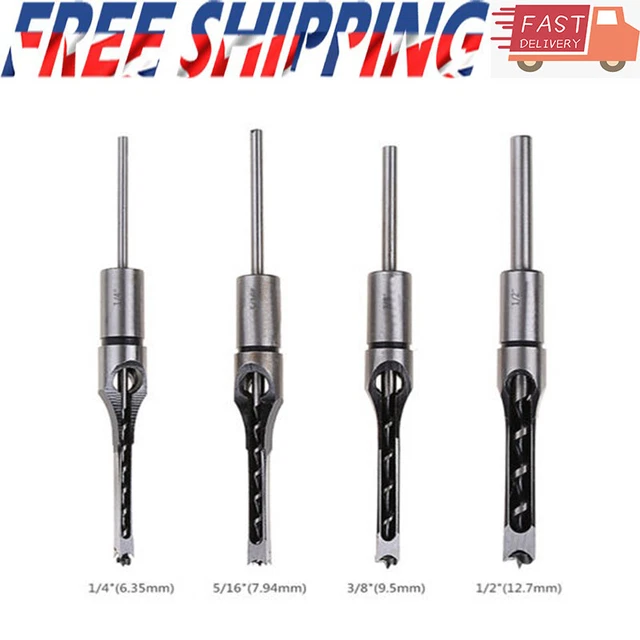 WOOD MORTISING CHISEL Square Hole Drill Bits Woodworking Hole Saw