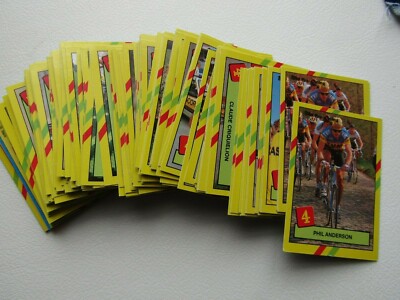 e30 TOPPS Irlanda 1988 Pro-CICLISMO Channel 4 schede TV varianti carta 
