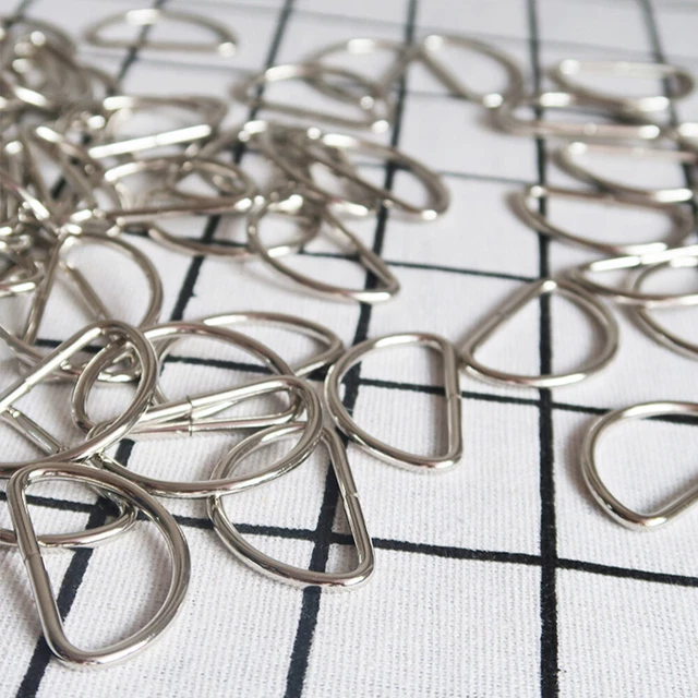 100 PIEZAS Accesorios Billetera Collares Perro Anillos de Acero Inoxidable