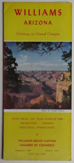 Vintage Wiliams Arizona Grand Canyon Travel Brochure               (Inv12644)