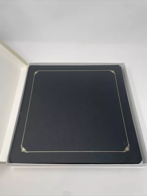 NUEVO En Caja - Álbum de Estreno Creative Memories 12x12 Oro Negro con Páginas Negras