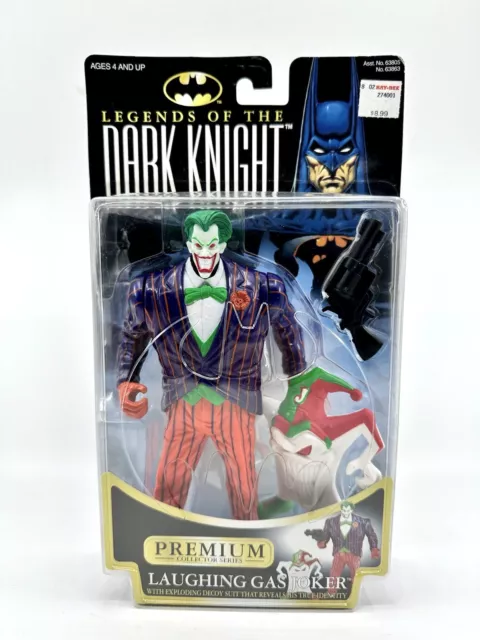 VTG 1997 Batman Legends of the Dark Knight Laughing Gas Joker Figure Sealed MOC
