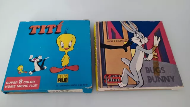 Bobines Super 8 Titi Et Bugs Bunny ,Dessin Animé