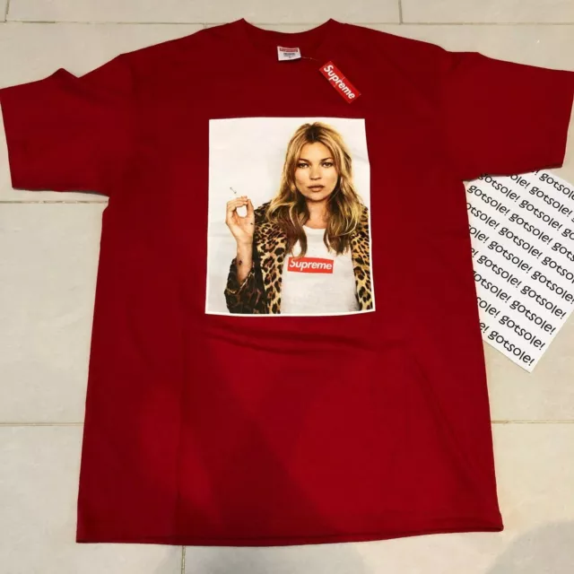 SUPREME KATE MOSS Photo Tee Red Ss12 Medium M T Shirt 2012 Rare Sup Box Logo 650.00 PicClick UK
