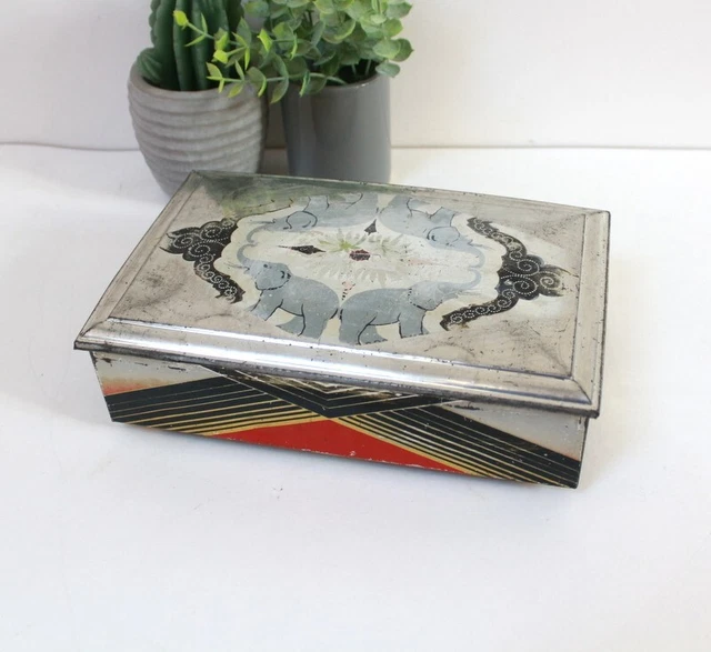 Ancienne boite en fer illustrée / L'ALUTOL Paris / Homme