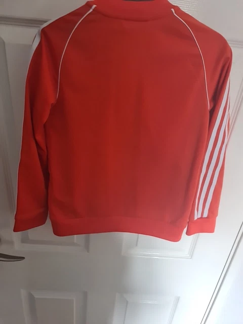 Adidas Top Tracksuit Jacket orange Girls Age 7-8 8