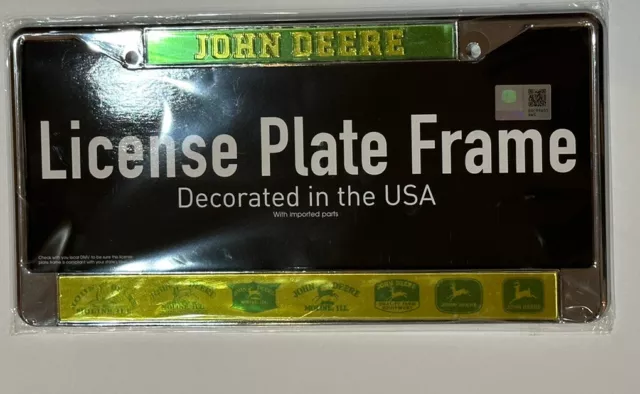 WinCraft John Deere License Plate Frame Moline Vintage