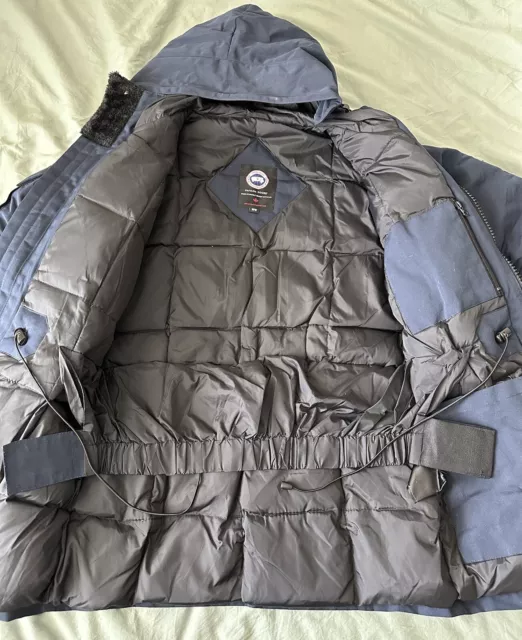 WOMEN'S CANADA GOOSE Expedition Parka Blue Down Puffer Jacket Coat ...